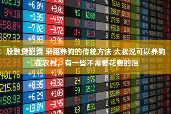 股融贷配资 采用养狗的传统方法 大叔说可以养狗 在农村，有一些不需要花费的治
