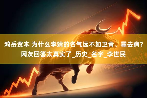 鸿岳资本 为什么李靖的名气远不如卫青、霍去病？网友回答太真实了_历史_名字_李世民
